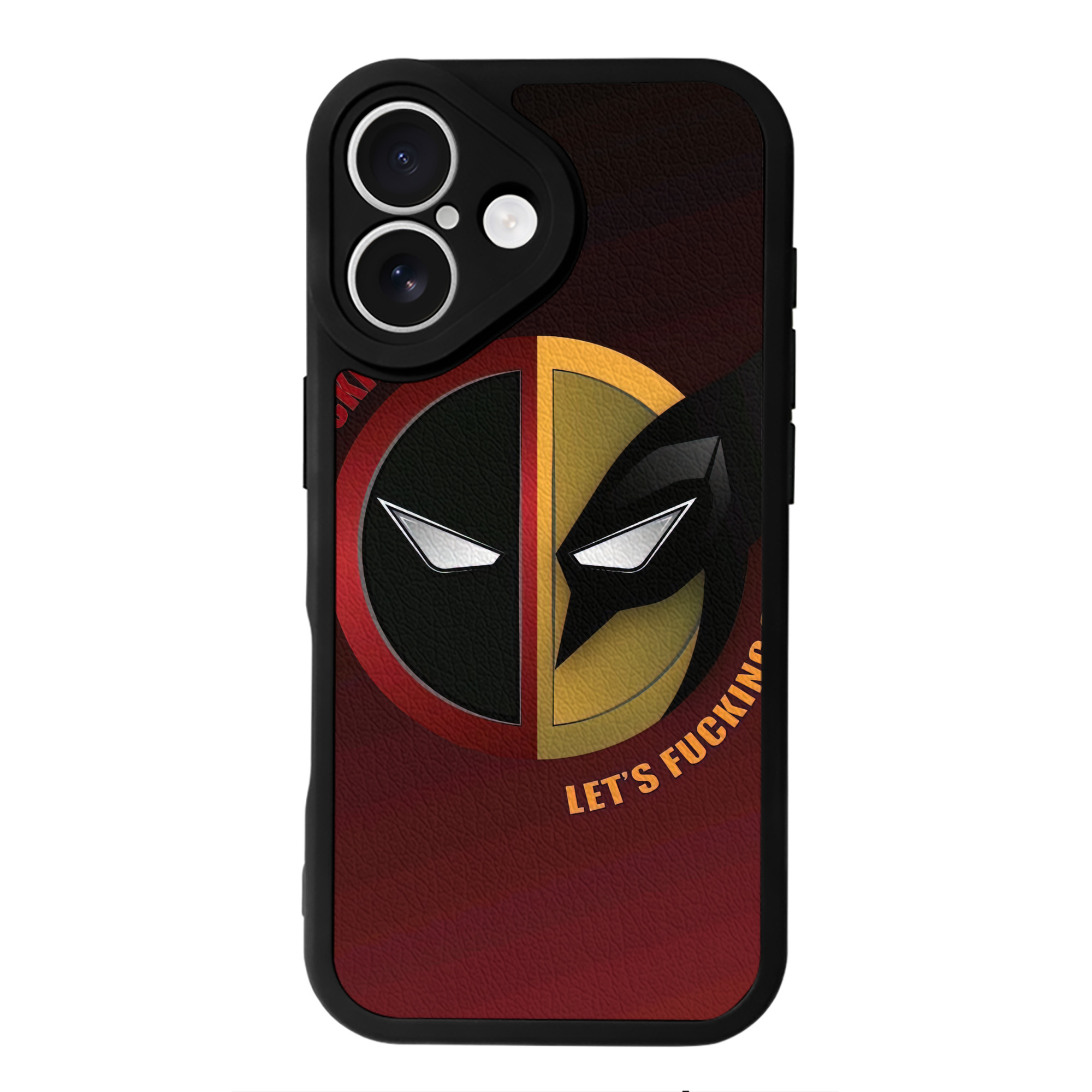 （画像用） Deadpool デッドプール 【iPhone 16シリーズ対応】シリコンスマホケース（レザー調） 材質：シリコン